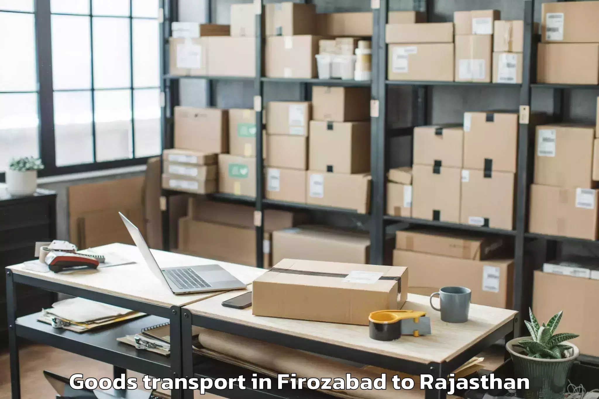 Book Firozabad to Rajakhera Goods Transport